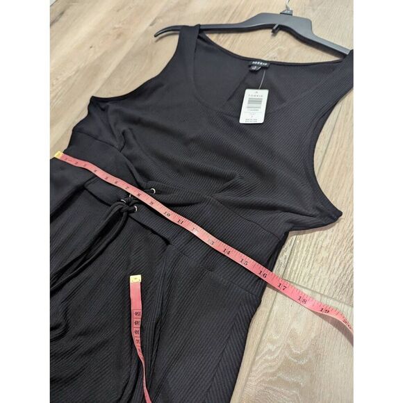 NWT Torrid Black Ribbed Lace Up Slater Dress NWT! - Picture 7 of 10